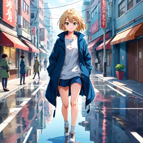 darjeeling,michiru,anime japanese clothing,walking in the rain,akiba,akihabara,mayapuri,rainwear,ritsuko,yachi,tsukihime,ikebukuro,rainy,ran,girl walking away,nagisa,raincoat,shibuya,shinjuku,meguro,Anime,Anime,Realistic