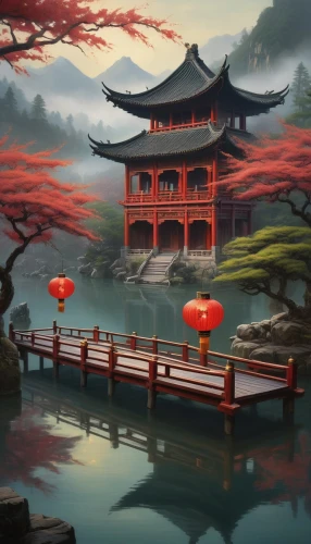 world digital painting,asian architecture,oriental painting,oriental,qingcheng,shaoming,jinchuan,yuexiu,zui,tianxia,dragon boat,sizhao,landscape background,yanzhao,fantasy landscape,rongfeng,teahouse,wenzhao,wenhao,yiping,Illustration,Black and White,Black and White 01
