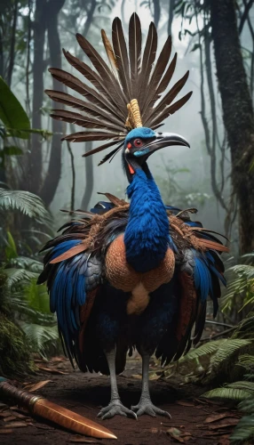 megapode,blue peacock,male peacock,flamininus,cassowary,coq,confuciusornis,gigantoraptor,eoraptor,meleagris gallopavo,caeruleus,peacock,avian,australian bird,platycercus,platycercus elegans,chakavian,anchiornis,perico,pheasant,Unique,Design,Knolling