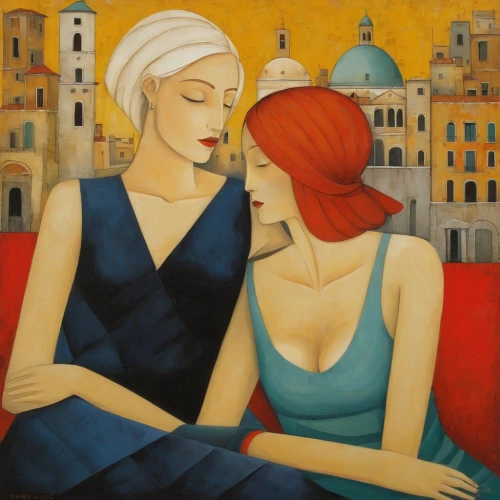 jasinski,amantes,abdellatif,two girls,young couple,amants,parisiennes,lempicka,blumstein,young women,whitmore,borovic,ioannides,art deco woman,mousseau,wesselmann,kisling,todorovic,oil painting on canvas,garamantes,Art,Artistic Painting,Artistic Painting 29
