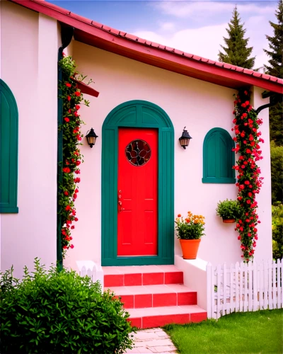miniature house,traditional house,casita,model house,bungalow,little house,exterior decoration,the threshold of the house,woman house,restored home,white picket fence,house painting,small house,garden door,doukhobor,house entrance,red roof,schoenstatt,house facade,old colonial house,Illustration,Retro,Retro 17