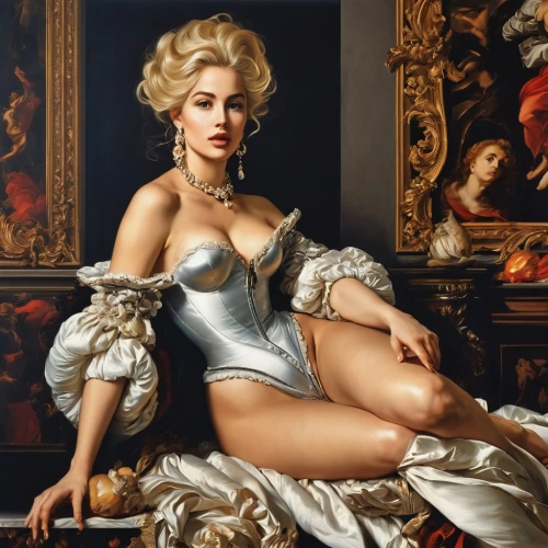 yasumasa,vanderhorst,marylyn monroe - female,lempicka,marilyn monroe,blonde woman,madonna,batoni,odalisque,marilynne,rococo,giulietta,emperatriz,rosalyn,jordaens,scherfig,marylin,whitmore,minogue,mademoiselle,Art,Classical Oil Painting,Classical Oil Painting 01