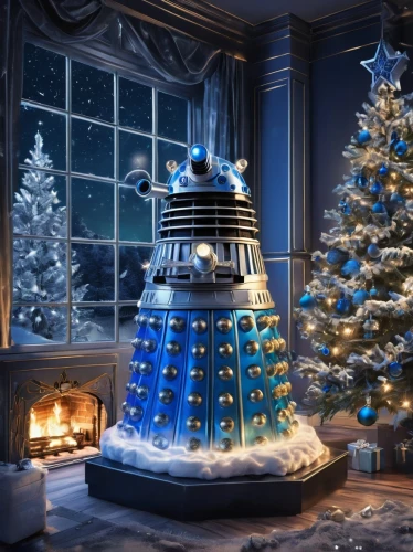 skaro,daleks,christmas wallpaper,dalek,christmasbackground,christmas background,christmas balls background,doctor who,exterminate,christmas window,christmas picture,dr who,timelords,christmas snowy background,davros,christmassy,decorate christmas tree,christmas scene,christmasy,windows wallpaper,Conceptual Art,Fantasy,Fantasy 22