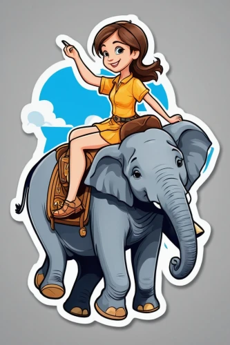girl elephant,elephant ride,clipart sticker,cartoon elephants,flat blogger icon,my clipart,mahout,fairy tale icons,postgresql,sticker,elephant,elephunk,silliphant,animal stickers,stickers,elefante,blue elephant,sportsticker,clipart,seidensticker,Unique,Design,Sticker