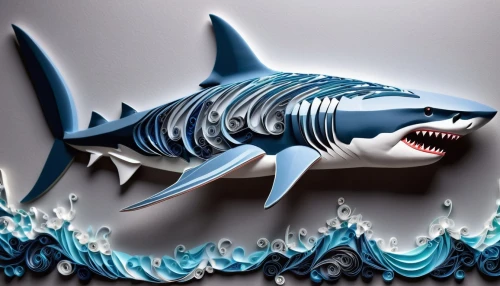 great white shark,requin,temposhark,carcharodon,shark,mayshark,megalodon,nekton,sharky,wyland,tigershark,sharklike,blueback,wolfish,3d art,wavevector,tiburones,sharkskin,ijaws,eburones,Unique,Paper Cuts,Paper Cuts 09