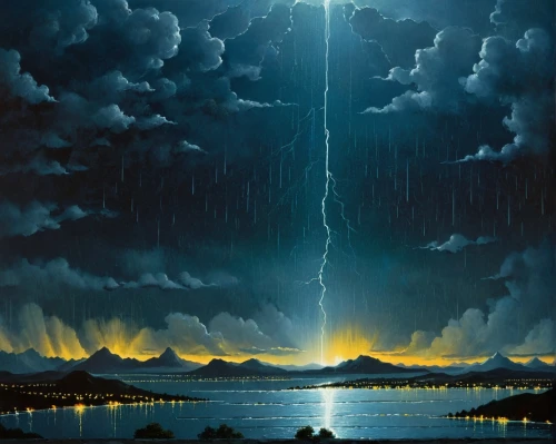 lightning storm,thunderstorm,lightnings,temporal,tormenta,monsoon,storms,catatumbo,lightning,lightning strike,rainstorm,thundershowers,thunderstorms,fallstrom,lightening,thundershower,cloudbursts,deluge,lightning bolt,meteo,Conceptual Art,Sci-Fi,Sci-Fi 16