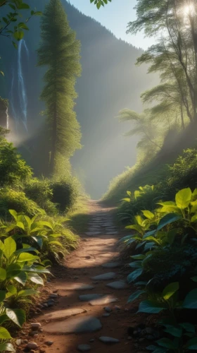 forest path,forest road,rivendell,forest landscape,the mystical path,world digital painting,green forest,cartoon video game background,forest glade,forest background,forest,fir forest,mountain road,pathway,forested,coniferous forest,elven forest,digital painting,forestland,the path,Photography,General,Realistic