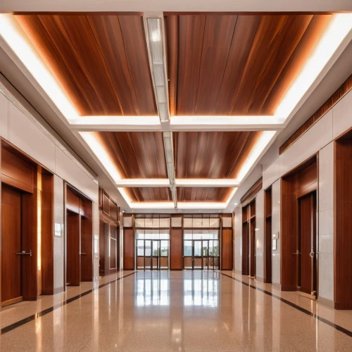 coffered,corridor,daylighting,hallway space,hallway,ceiling lighting,corridors,ceiling construction,hallways,school design,millwork,paneling,hall,ceiling light,laminated wood,search interior solutions,longaberger,hotel hall,ceiling ventilation,recessed,Photography,General,Realistic