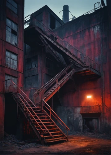 industrial landscape,industrial ruin,abandoned factory,industrial,empty factory,steel mill,industrial hall,steel stairs,old factory,industrial plant,mining facility,norilsk,fabrik,foundry,industries,coalwood,industrialization,deindustrialization,industrialism,factories,Conceptual Art,Daily,Daily 30