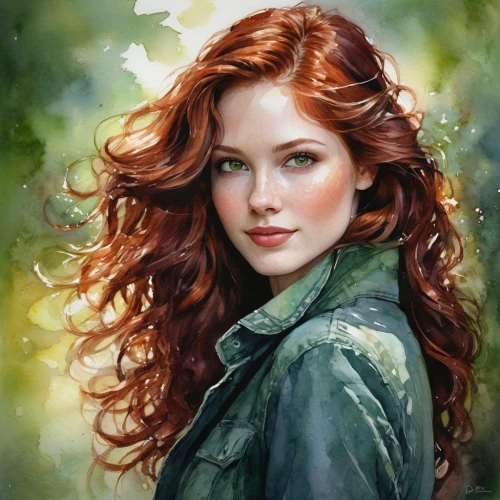 redheads,demelza,triss,redhair,red head,seelie,romantic portrait,redheaded,fantasy portrait,redhead,girl portrait,kvothe,rousse,behenna,young woman,romanoff,red hair,irisa,portrait of a girl,portrait background,Illustration,Paper based,Paper Based 03