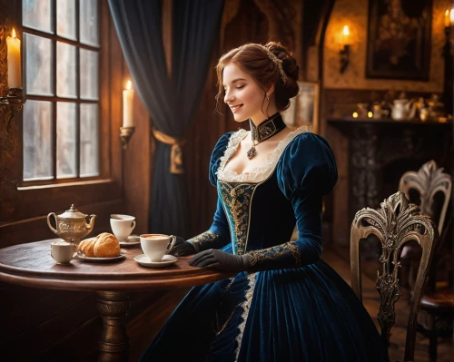 woman drinking coffee,victorian lady,noblewoman,cuppa,belle,a cup of tea,victorian style,knightley,british tea,pouring tea,tea service,tea drinking,elizaveta,liesl,noblewomen,girl in a historic way,elizabeth,teatime,miniaturist,tea,Photography,Fashion Photography,Fashion Photography 18