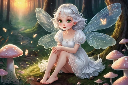 little girl fairy,fairy,faerie,faery,fairy forest,fairies,fairie,fae,garden fairy,rosa ' the fairy,fairy galaxy,fairy world,rosa 'the fairy,flower fairy,vintage fairies,fairy queen,tinkerbell,fairy tale character,mycena,fairy stand,Illustration,Abstract Fantasy,Abstract Fantasy 23