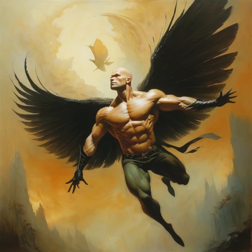 hawkman,the archangel,archangel,zauriel,draiman,gyrich,raziel,angelico,daken,icarus,samael,sagat,dark angel,shiron,angelman,black angel,kampmann,angel of death,uriel,riddick,Illustration,Realistic Fantasy,Realistic Fantasy 16