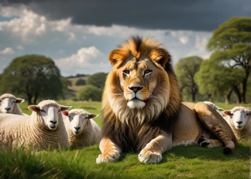 shepherded,shepherding,dieren,ligers,male lions,lions,lion white,leonine,goldlion,lion father,white lion,sheepherding,white lion family,aslan,iraklion,lionesses,landseer,lionizing,male sheep,lionore,Art,Classical Oil Painting,Classical Oil Painting 41