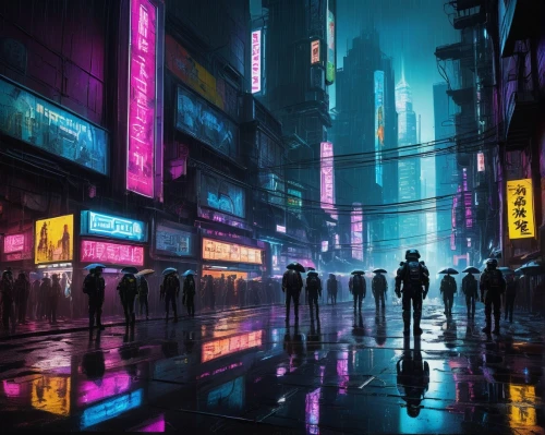 cyberpunk,bladerunner,cybercity,shinjuku,tokyo city,tokyo,cyberscene,vapor,cybertown,colorful city,cityscape,shanghai,neon arrows,mongkok,replicants,cyberworld,futuristic,dystopian,urban,kowloon,Illustration,Black and White,Black and White 14