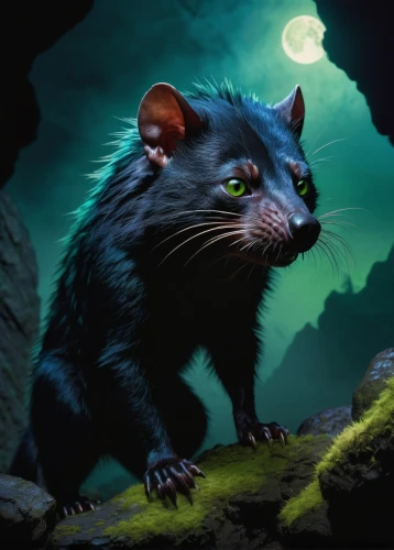 color rat,ratsiraka,scourge,ratsirahonana,morgana,ratua,chua,smolenyak,unkei,rakshasa,ratnavali,cathala,truncatula,rat,palmerino,melanism,fantasy animal,mehitabel,kollowrat,ratliffe,Illustration,Paper based,Paper Based 29