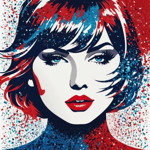 pop art style,popart,cool pop art,pop art woman,pop art girl,effect pop art,modern pop art,pop art effect,pop art,red blue wallpaper,pop art background,pop art colors,pop art people,pop - art,red white blue,queen of liberty,vector graphic,red white,red and blue,vector illustration,Art,Artistic Painting,Artistic Painting 42