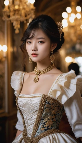 hanbok,noblewoman,victorian lady,female doll,asian costume,belle,japanese doll,noblewomen,girl in a historic way,victoriana,folk costume,bodice,victorian style,duchesse,vintage doll,dirndl,fashion doll,elizabethan,hyang,dress doll,Photography,General,Natural