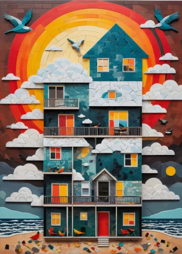 apartment building,apartment house,apartment block,sky apartment,apartment complex,house painting,colorful facade,apartments,yellowknife,muralist,houses clipart,an apartment,multifamily,boardinghouses,apartment buildings,apartment blocks,airbnb icon,wooden houses,gondry,holiday motel,Illustration,Vector,Vector 20