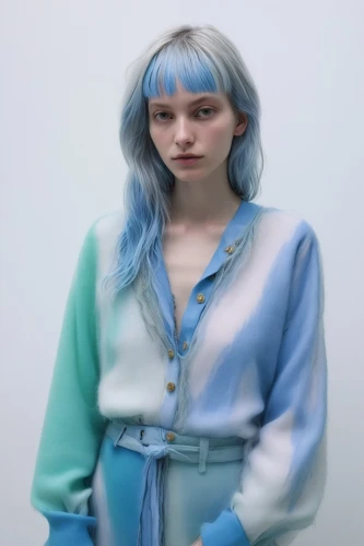 aquamarine,grimes,baby blue,smurfette,bleu,stereogum,blu,denim fabric,azzurro,winterblueher,blue hair,light blue,khnopff,lightblue,chambray,pastels,burzenin,azure,silver blue,dye,Photography,Fashion Photography,Fashion Photography 25