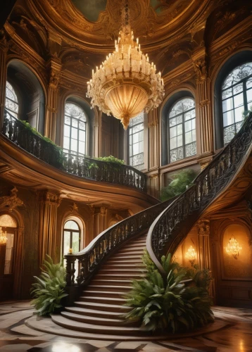 staircase,versailles,cochere,grandeur,versaille,circular staircase,winding staircase,outside staircase,staircases,orsay,ritzau,europe palace,newel,neoclassical,enfilade,sorbonne,chateauesque,palatial,plateresque,meurice,Art,Classical Oil Painting,Classical Oil Painting 12