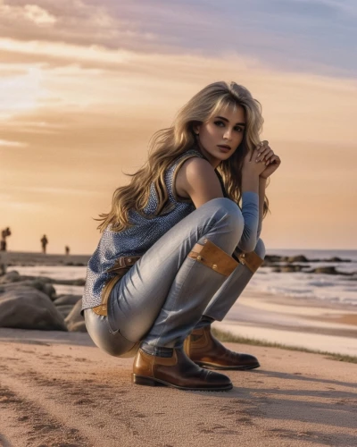 barbarella,margairaz,beach background,colorizing,rafaela,cailin,uliana,dazzler,sandahl,malibu,jeans background,dinah,loboda,girl on the dune,esti,eleniak,blonde woman,elona,captain marvel,superheroine,Photography,General,Realistic