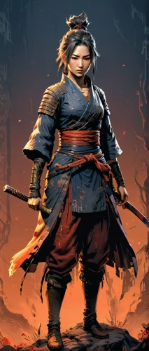 samurai fighter,samurai,female warrior,ashigaru,samarai,lakshmibai,musashi,dwarf sundheim,temujin,ashina,kensei,yi sun sin,yojimbo,ertman,jinchuan,hakuho,goki,mangunkusumo,kima,oboro,Illustration,Realistic Fantasy,Realistic Fantasy 25