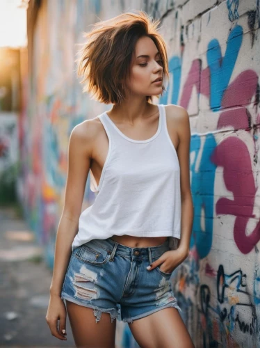 girl in t-shirt,street shot,midriff,girl walking away,crop top,female model,ilina,petrova,cutoffs,shorthair,ioana,jean shorts,polina,colorful background,young model istanbul,short,sonnleitner,ksenia,simona,barbora,Photography,Documentary Photography,Documentary Photography 27