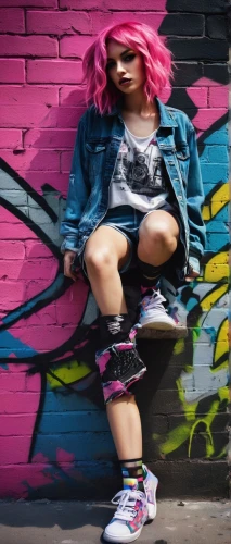 rollergirl,grunge,pink shoes,rollerskates,chachi,graffiti,skater,punk,roller skates,punkish,rollerskating,lauper,sneakers,pink hair,grimes,rollerblades,kreayshawn,street fashion,urbanfetch,marmie,Illustration,Abstract Fantasy,Abstract Fantasy 07