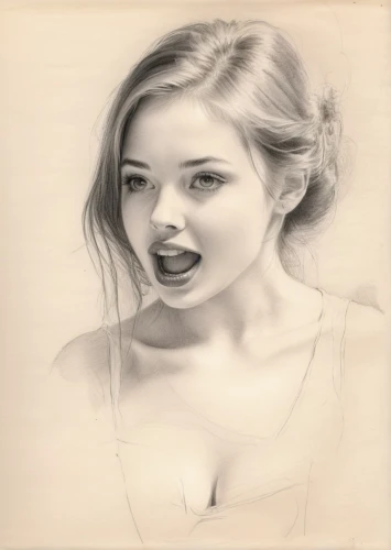 florrie,hamulack,pencil drawing,charcoal drawing,moretz,kke,delaurentis,graphite,girl drawing,portrait background,charcoal pencil,silverpoint,sepia,photo painting,lusha,pencil art,daveigh,girl portrait,vintage drawing,chalk drawing,Illustration,Black and White,Black and White 35