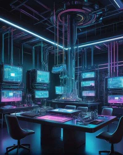 computer room,the server room,cyberscene,cybercafes,ufo interior,cyberpunk,laboratory,cybertown,neon coffee,computerized,neon human resources,cyberia,cybercity,cyberport,cyber,neon cocktails,computer workstation,neon drinks,computerworld,modern office,Art,Artistic Painting,Artistic Painting 24