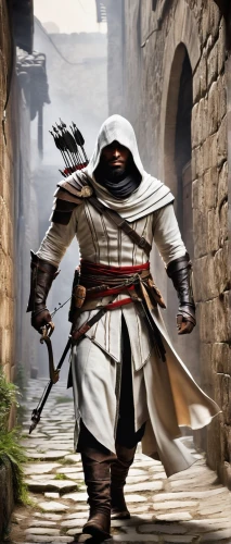 ezio,templar,hospitaller,seregil,saladin,paladin,assassin,crusader,kotor,cleric,rapier,guardsmark,khalil,tugrul,elseneer,cataphract,warden,riffian,brehon,fencer,Illustration,Retro,Retro 21