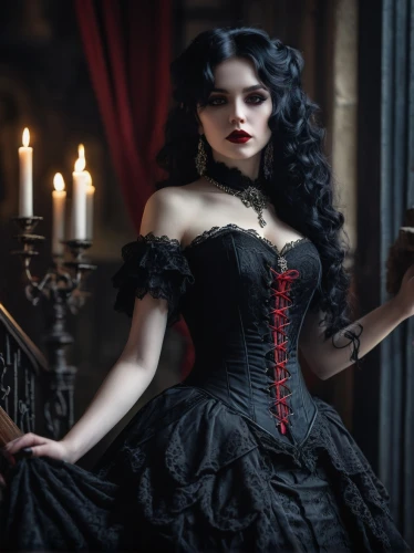 gothic woman,gothic dress,gothic portrait,victorian lady,gothic style,vampire woman,vampire lady,victoriana,victorian style,dark gothic mood,corsetry,vampyres,vampy,countess,vampyre,gothic,corsets,goth woman,rasputina,corset,Conceptual Art,Fantasy,Fantasy 14