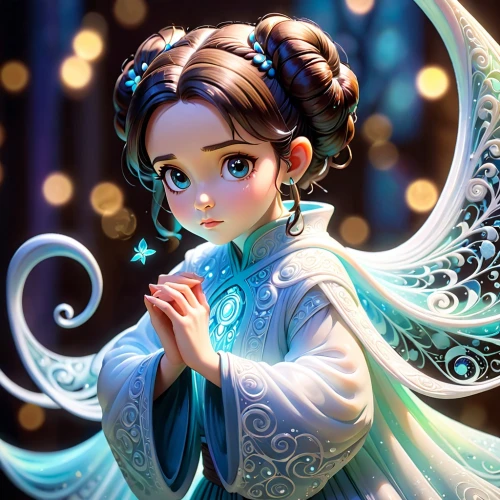 hanfu,little girl fairy,hanbok,kunqu,little angel,fairy tale character,zhui,kuanyin,angel girl,oriental princess,jianyin,fairy,fairie,jingqian,rongfeng,zhiyuan,oriental girl,jasmine,diaochan,wenqi,Anime,Anime,Cartoon