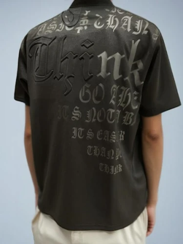 blackletter,photo of the back,stussy,t-shirt printing,t shirt,the back,japanese labels,typographically,donghe,daytop,print on t-shirt,typographer,shirt,audigier,t shirts,binary code,cool remeras,typographic,premium shirt,back side