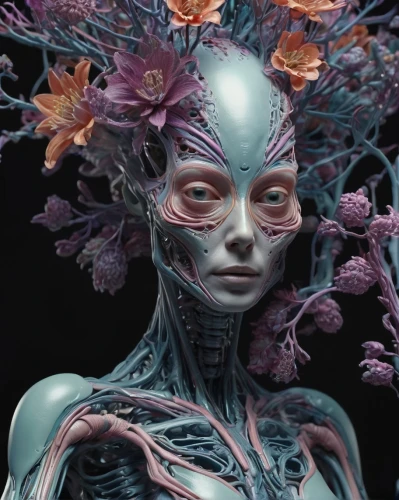 flora,khora,biomatrix,miraa,valerian,eudendrium,mutator,pollina,cyborg,varekai,aeterna,transhuman,infraorbital,symbiotic,biophilia,matriarchal,kerrii,eve,mesmero,cyberia,Conceptual Art,Sci-Fi,Sci-Fi 13