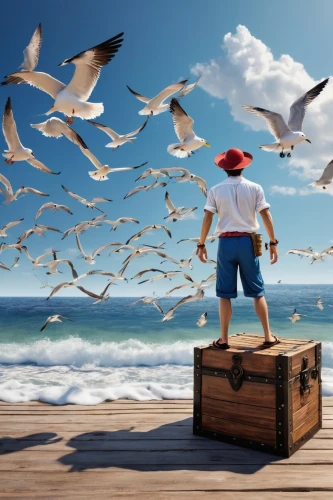 sea birds,birds of the sea,man at the sea,migratory birds,seagulls flock,seagulls,beach background,children's background,flying sea gulls,travelocity,sea bird,seafaring,summer background,flying birds,creative background,exploration of the sea,liberacion,photo manipulation,be free,cartoon video game background,Photography,Black and white photography,Black and White Photography 07