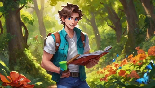 storybook character,ethnobotanist,farmer in the woods,botanist,horticulturist,gardener,scamander,paleobotanist,plantsman,landscaper,fablehaven,scanlan,lovett,fairy tale character,world digital painting,gardeners,disney character,spottiswoode,seregil,digital painting,Conceptual Art,Oil color,Oil Color 22