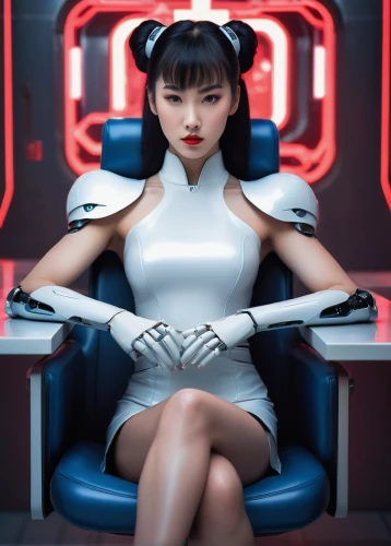 zhu,cyberdyne,xcx,fembot,cyberangels,homogenic,takemi,haeju,cybernetically,chun,retro diner,cybernetic,new concept arms chair,cybernetics,meka,tetsujin,cyberdog,cyber,tron,cyberworld,Illustration,Realistic Fantasy,Realistic Fantasy 35