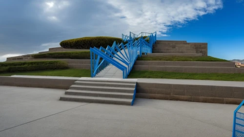 citadel hill,winding steps,cahokia,sculpture park,ucsd,amphitheater,vigeland,umkc,water stairs,gvsu,icon steps,k13 submarine memorial park,ipfw,ski jump,ziggurats,rockhurst,winners stairs,willemstad,stairway to heaven,public art,Photography,General,Realistic