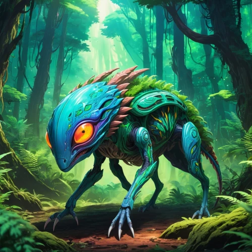 forest dragon,argus,biotrog,korowai,jaggernauth,eoraptor,infusoria,fantasy animal,taittiriya,ginossar,shagbark,betaferon,jaggi,sacoglossan,pygmy,cynorhodon,koropeckyj,jawhara,forest animal,mondragone,Illustration,Japanese style,Japanese Style 03