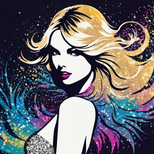 dazzler,pop art style,cosmogirl,pop art background,fashion vector,horoscope libra,chromatics,pop art woman,pop art girl,cool pop art,adobe illustrator,edit icon,barbarella,effect pop art,vector art,satine,colorful foil background,pop art effect,coreldraw,vector illustration,Art,Artistic Painting,Artistic Painting 42