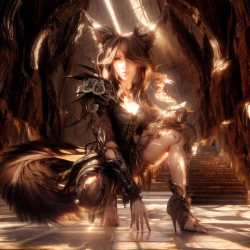 konoe,charibert,magnis,arianrhod,kardia,aion,doriath,salick,praetorium,ivalice,fenrir,haseo,female warrior,rajang,soulsword,fantasy warrior,summoner,light bearer,forte,drakengard