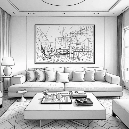 luxury home interior,modern living room,apartment lounge,livingroom,penthouses,living room,interior modern design,sketchup,interior design,sitting room,contemporary decor,3d rendering,an apartment,interior decoration,modern room,interiors,modern decor,apartment,search interior solutions,family room,Design Sketch,Design Sketch,Detailed Outline