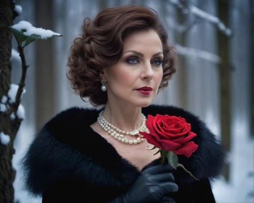 ardant,plisetskaya,latynina,rosalyn,sarandon,hedy,bedelia,white rose snow queen,trifonova,knightley,dowager,the snow queen,winter rose,tuppence,queenie,lupone,sigourney,merteuil,pearl necklace,karenina,Photography,General,Cinematic