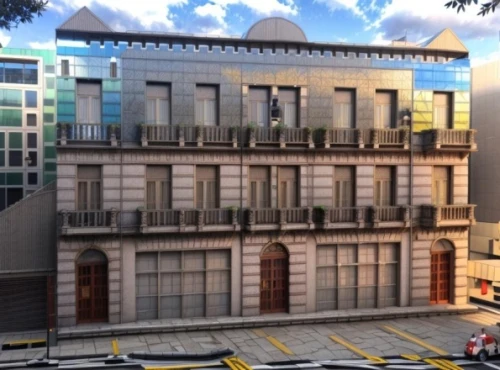 facade painting,3d rendering,edificio,edificios,institucion,delgada,model house,multistorey,modern building,frontages,appartment building,facades,multi-story structure,embassy,habitaciones,senado,new building,institucional,french building,paradores