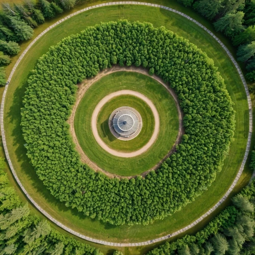 circle around tree,360 °,a circle,drone shot,fibonacci spiral,circle,augarten,bonacci,greek in a circle,fibonacci,drone image,earth in focus,tiergarten,round house,mother earth statue,the center of symmetry,nuerburg ring,drone photo,round hut,helix