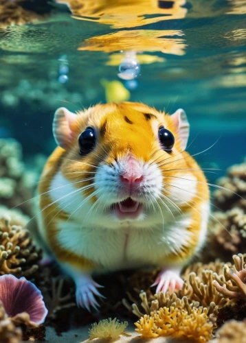 foxface fish,aquatic mammal,hamtaro,sea animal,potamkin,hamster,puffer,cute animal,sea animals,chipmunk,marine animal,hamsters,aquatic animal,platy,hamsterdam,gerbils,underwater world,pufferfish,sea life underwater,puffer fish,Conceptual Art,Daily,Daily 06