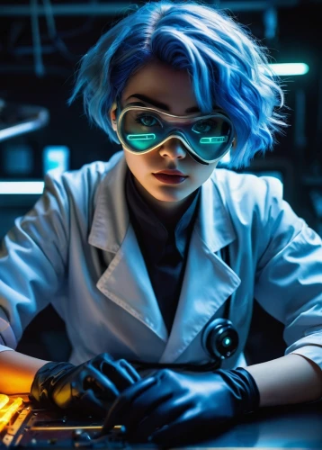 scientist,female doctor,biologist,researcher,toxicologist,microbiologist,examined,holtzmann,forensic,chemical laboratory,lab,technologist,laboratory,astrobiologist,bioengineer,biotech,pathologist,microsurgeon,spinmeister,laboratories,Illustration,Paper based,Paper Based 22