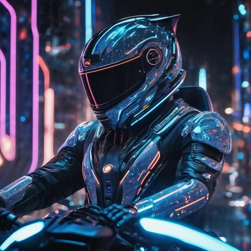 tron,vanu,cyberian,polara,nova,futuristic,cyberpatrol,robocop,scifi,cyberstar,electro,zenon,valerian,cybercity,metru,sci - fi,synth,krakus,motograter,blue motorcycle,Conceptual Art,Sci-Fi,Sci-Fi 30